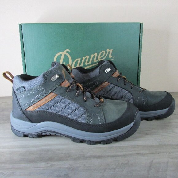 Danner Men's Riverside 4.5" Waterproof Hiking Shoe Gray/Orange 15341 - Picture 1 of 4